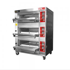 Horno de Piso 3 Camaras Inox 6 B 58x68 con Vapor