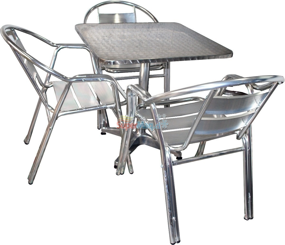 Mesa de Aluminio 60x60 Mesas SuperMaq Maquinas Gastronomicas