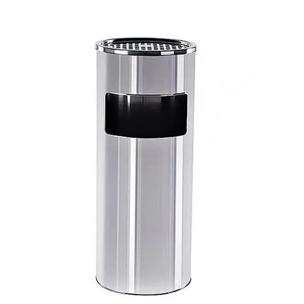Basurero de Acero con Cenicero 30 Litros  : Refrigeracion