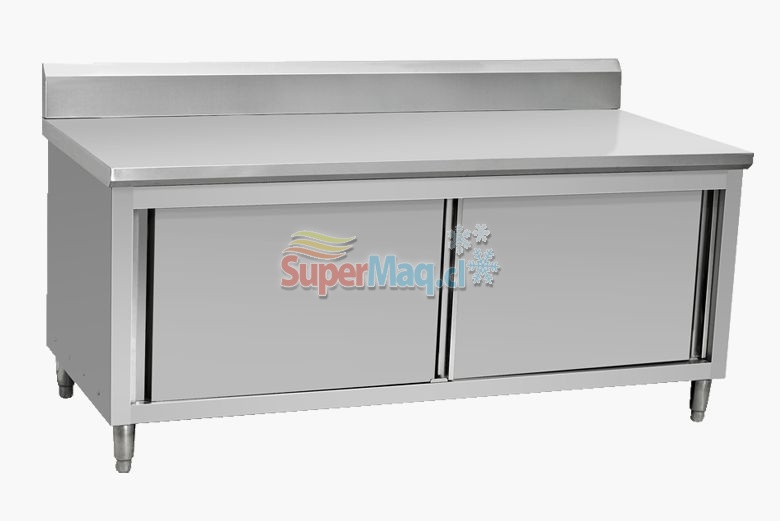 Meson de Trabajo con Puertas Correderas 120 Cm : Refrigeracion