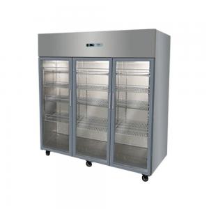 Refrigerador Acero 3 Puertas de Vidrio 1500 Lt
