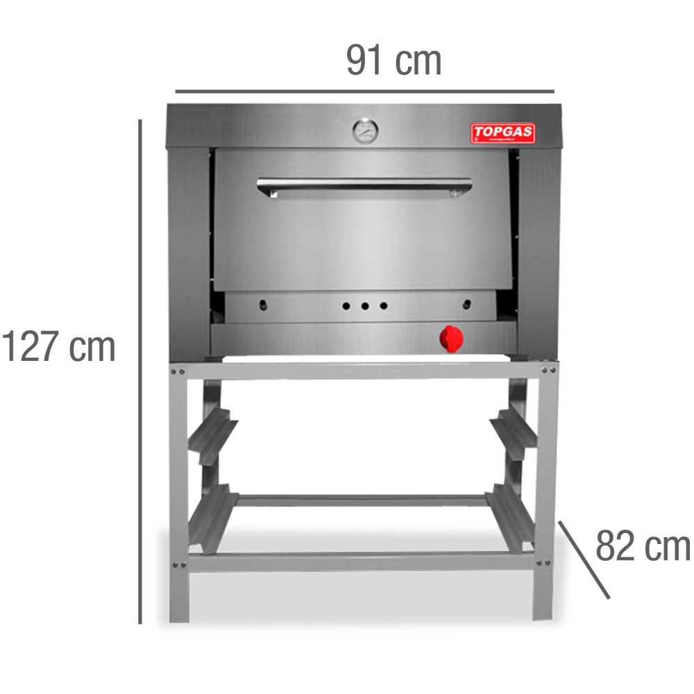 Horno a Gas 3 Camaras Baja Maigas Supermaq - Máquinas Gastronómicas